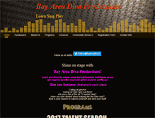 Tablet Screenshot of bayareadivaproductions.com